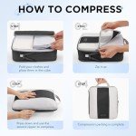 10 Set Compression Packing Cubes for Travel Essentials,Compressible Expandable Packing Cubes for Suitcase,OlarHike Luggage Organizer Bags for Travel,Handy Helper for Organizing Clothes(Black)