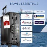 6 Pack Luggage Tags for Cruise Ship Essentials for NCL, Princess, Carnival, Royal Caribbean and Celebrity Cruise Necessities by SEAVILIA