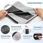 10 Set Compression Packing Cubes for Travel Essentials,Compressible Expandable Packing Cubes for Suitcase,OlarHike Luggage Organizer Bags for Travel,Handy Helper for Organizing Clothes(Black)