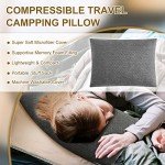 Ivellow Travel Pillow Compressible Camping Pillow for Sleeping Shredded Memory Foam Pillow Compact Firm Supportive Pillow for Adults Kids Outdoor Backpacking Hiking Essential Gear