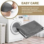 Ivellow Travel Pillow Compressible Camping Pillow for Sleeping Shredded Memory Foam Pillow Compact Firm Supportive Pillow for Adults Kids Outdoor Backpacking Hiking Essential Gear