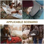 Ivellow Travel Pillow Compressible Camping Pillow for Sleeping Shredded Memory Foam Pillow Compact Firm Supportive Pillow for Adults Kids Outdoor Backpacking Hiking Essential Gear