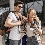 urnexttour Travel Pillow for Airplane-2 Pack Memory Foam Neck Pillows, Soft Support Travel Essentials for Travelling, Sleeping Rest, Car, Train and Home Use(Grey&Blue)