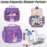 Large Toiletry Bag for Women Men,Bathroom Bag,Water Resistant Makeup Bag,Portable Shower Caddy for College Dorm,Hanging Toiletry Bags for Traveling,Shower Bag with Transparent Waterproof Phone Pocket