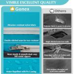 Gonex Compression Packing Cubes, 4pcs Expandable Storage Travel Luggage Bags Organizers (Blue)