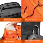 Fitdom Hanging Toiletry Bag Tactical Dopp Kit Case For Men. Perfect For Travel & Storage. Fits Large & Small Cosmetic, Clipper, Toothbrush, Shaving & Shower Care. Best Overnight Organizer