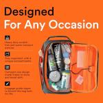 Fitdom Hanging Toiletry Bag Tactical Dopp Kit Case For Men. Perfect For Travel & Storage. Fits Large & Small Cosmetic, Clipper, Toothbrush, Shaving & Shower Care. Best Overnight Organizer