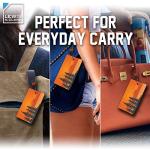 Lewis N. Clark Travel Green Luggage Tag and Suitcase Identifiers for Women and Men, Carry on, Backpack and More, Orange Trees, 1-Pack