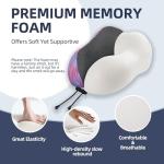 Travel Pillow with Extra Large Hood for Airplane Long Flights Privacy and Comfort Memory Foam with Skin-Friendly Cover for Road Trip Head&Neck Support for Plane Office Cars Sleeping & Rest(Colorful)