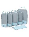 BAGSMART 6-Piece Packing Cube Set - Lightweight Luggage Organizers for Travel, Vacation and Suitcases - Durable Accessories with Compression