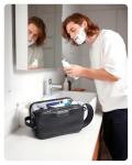 BAGSMART Toiletry Bag for Men, PU Leather Travel Bag for Toiletries, Dopp Kit Water Resistant Shaving Bag for Bathroom Shower-Black