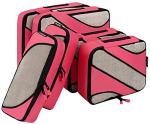 BAGAIL 6 Set Packing Cubes,Travel Luggage Packing Organizers(6Set Coral)