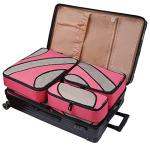 BAGAIL 6 Set Packing Cubes,Travel Luggage Packing Organizers(6Set Coral)