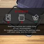 BAGAIL 6 Set Packing Cubes,Travel Luggage Packing Organizers(6Set Coral)