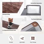 Toiletry Bag for Men, Travel Essentials Travel Toiletry Bag, Water-Resistant Compact Bathroom Roll Organizer for Hygiene, Shaving kit, Valentines Day Gifts for Him(1.Chic Brown(PU Leather))