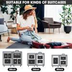 8 Set Compression Packing Cubes for Travel, Expandable Compression Cubes for Suitcases, Lightweight Suitcase Organizer with Shoes & Laundry Bags, Travel Accessories for Men Women (Black)