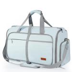 ‌Ytonet Foldable Garment Duffle Bags for Travel, Carry On Convertible Duffel Bag with Shoe Compartment & Water Resistant Fabric, 2-in-1 Hanging Suit Organizer, Mint Green