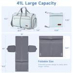 ‌Ytonet Foldable Garment Duffle Bags for Travel, Carry On Convertible Duffel Bag with Shoe Compartment & Water Resistant Fabric, 2-in-1 Hanging Suit Organizer, Mint Green