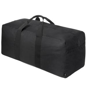 Vorspack Extra Large Duffle Bag for Travel - 150L Duffel Bag for Men Gear Bag for Storage Foldable Weekender Bag for Overnight Camping - Black