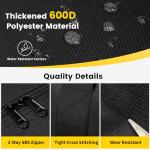 Vorspack Extra Large Duffle Bag for Travel - 150L Duffel Bag for Men Gear Bag for Storage Foldable Weekender Bag for Overnight Camping - Black