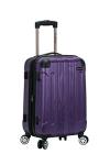 Rockland London Hardside Expandable Luggage with Spinner Wheels, Purple, Carry-On 20-Inch