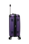 Rockland London Hardside Expandable Luggage with Spinner Wheels, Purple, Carry-On 20-Inch
