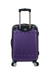 Rockland London Hardside Expandable Luggage with Spinner Wheels, Purple, Carry-On 20-Inch