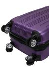 Rockland London Hardside Expandable Luggage with Spinner Wheels, Purple, Carry-On 20-Inch