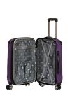 Rockland London Hardside Expandable Luggage with Spinner Wheels, Purple, Carry-On 20-Inch