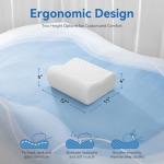 AM AEROMAX Travel Contour Memory Foam Pillow, Cervical Pillow for Neck Pain Relief, Neck Orthopedic Sleeping Pillows for Side, Back and Stomach Sleepers.