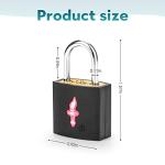 DUALCROWN TSA Approved Locks for Luggage Set of 8 TSA Accepted Key Travel Suitcase Locks Padlock Apply to Locker Lock, Suitcase, Carry On, Backpack, Laptop Bag (Black 8 Pack)