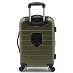 Wrangler 20" Smart Spinner Carry-On Luggage With Usb Charging Port, 20 Inch Carry-On, Olive Green