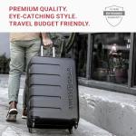 SwissGear 7366 Hardside Expandable Luggage with Spinner Wheels, Black, Carry-On 19-Inch