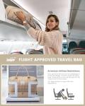 LOVEVOOK Large Duffle Bag for Travel, Puffer Weekend Bags for Women Travel Tote, Carry on Duffel Bag for Airplanes, 18 Inch Personal Item Bag Gym Bag Women, Coffee