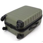 Wrangler 20" Smart Spinner Carry-On Luggage With Usb Charging Port, 20 Inch Carry-On, Olive Green