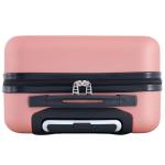 Travelers Club Harper Luggage, Rose Gold, 20-Inch Carry-On