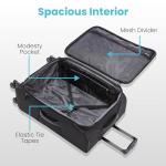 American Tourister 4 KIX 2.0 Expandable Softside Luggage with Spinner Wheels, 28 SPINNER, BLACK