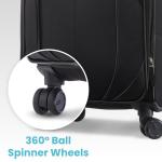 American Tourister 4 KIX 2.0 Expandable Softside Luggage with Spinner Wheels, 28 SPINNER, BLACK