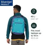 Osprey Daylite Expandable 26+6 Travel Pack - Lightweight, Durable Backpack with Expandable Storage for Travel, Hiking, and Everyday Use - Versatile Carry-On with Organization, Night Shift Blue