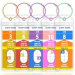 5 Pack Royal Caribbean Luggage Tag Holders，Clear Cruise Luggage Tagsfor Royal Caribbean & Celebrity Cruise，Cruise Luggage Tags, 2025 & 2026（7.5x2.75in）