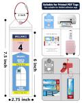 5 Pack Royal Caribbean Luggage Tag Holders，Clear Cruise Luggage Tagsfor Royal Caribbean & Celebrity Cruise，Cruise Luggage Tags, 2025 & 2026（7.5x2.75in）