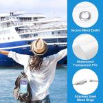 Teskyer Luggage Tags for Cruise Ships, Carnival Cruise Luggage Tag Holder, Cruise Ship Essentials, Clear Luggage Tags for All Cruise Lines, 3 Pack