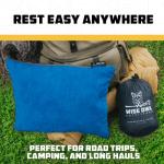 Wise Owl Outfitters Camping Pillow – Memory Foam Travel Pillow for Airplane Sleeping, Hiking, Backpacking & Outdoor Use - Small & Portable for Adults, Car, Camp & Tent