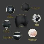 Super Cozy Car Headrest Pillow, 100% Memory Foam Car Neck Pillow with Adjustable Strap & Breathable Removable Cover, Ergonomic Design - Travel Pillow Car Pillow for Neck/Back Pain Relief(Black, 1PC)