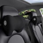 Super Cozy Car Headrest Pillow, 100% Memory Foam Car Neck Pillow with Adjustable Strap & Breathable Removable Cover, Ergonomic Design - Travel Pillow Car Pillow for Neck/Back Pain Relief(Black, 1PC)