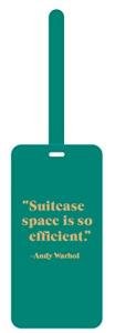 Andy Warhol Quotation Luggage Tag