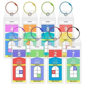8PCS Cruise Luggage Tags, Clear Luggage Tag Suitable for All Royal Caribbean and Celebrity Cruise Ships, Reusable Luggage Tags Holder are Cruise Ship Essentials