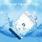 WYOMER 50 Pieces Plastic Holders for Luggage Tags, Badge Labels, and ID Cards with 50 Pack Luggage Tag Loop Straps for Office, Business, and Travel Supplies