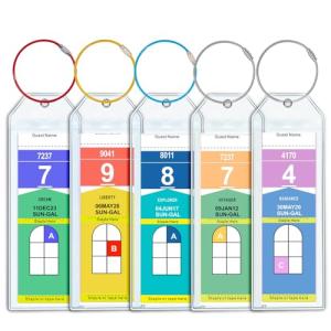 Cruise Luggage Tag Holder for Royal Caribbean & Celebrity 5 Pack, Cruise Ship Essentials 2025 Waterproof, Cruise Must Haves Durable