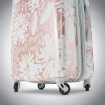 American Tourister Moonlight Hardside Expandable Luggage with Spinner Wheels, Ascending Gardens Rose Gold, Carry-On 21-Inch